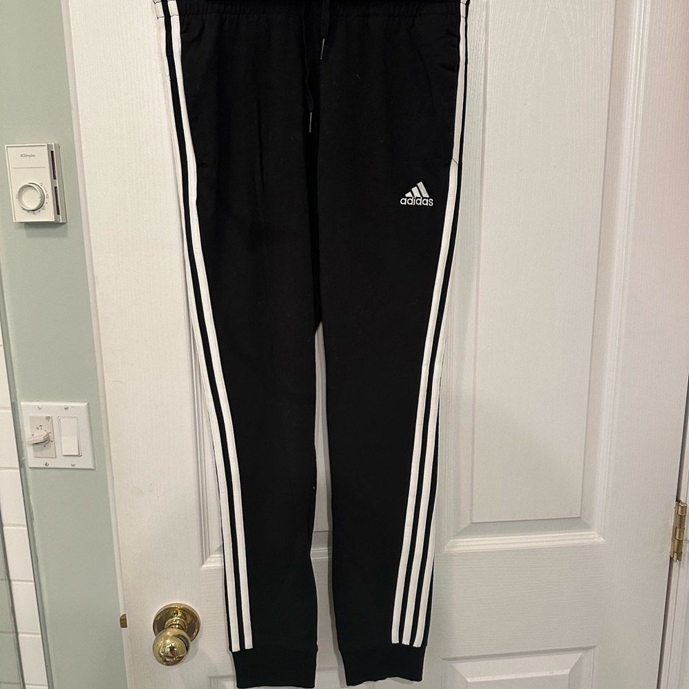 Adidas Kids Sweatpantd Black and White Label